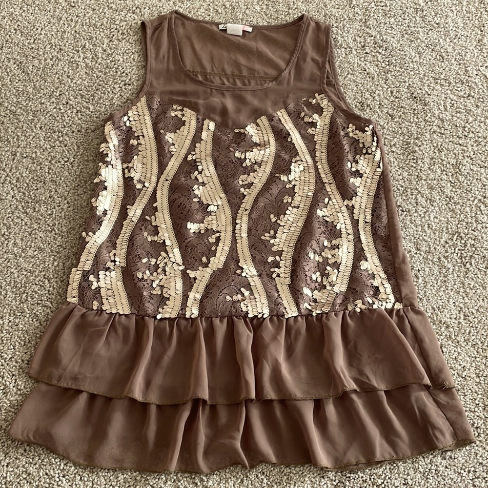 Love Squared Sequin Tank (Size: Small)